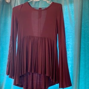 American Eagle Blush Long Sleeve Shirt